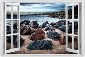 Poszterek 60x40 Tengerpart kövekkel