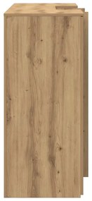 recepciós pult kézműves tölgy 155x50x103,5 cm szerelt fa