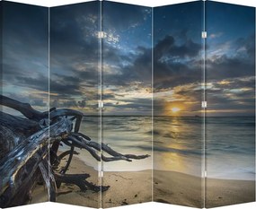 Paraván - Tenger naplementekor (210x170 cm)