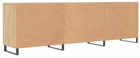 sonoma tölgyszínű szerelt fa TV-szekrény 150x30x50 cm