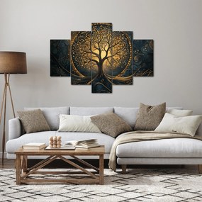 Kép – Arany aurájú fa (150x105 cm)