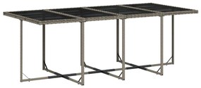 vidaXL 13 részes szürke polyrattan kerti ülőgarnitúra párnákkal