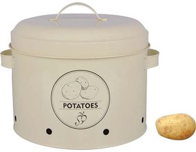 Burgonya fém tároló, szellőző nyílással, 5,9 literes