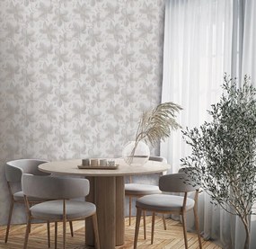 Decoprint Terra Nova Faded Flower barna-bézs leveles texturált vlies tapéta – TN29062