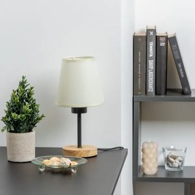 Brilagi - Asztali lámpa NUBILA WOOD 1xE27/25W/230V tölgy/krémes