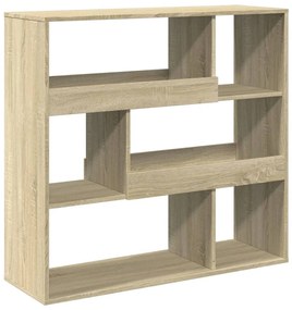 sonoma tölgy színű szerelt fa térelválasztó 100 x 33 x 94,5 cm
