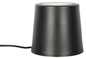 Modern kerti reflektor fekete kerek IP65 AR111 - Lennard