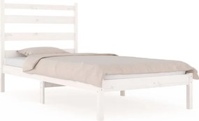 vidaXL fehér tömör fenyőfa ágykeret 100 x 200 cm