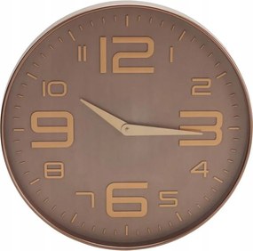 Falióra kerek barna arany számok modern nagy 50cm 1db