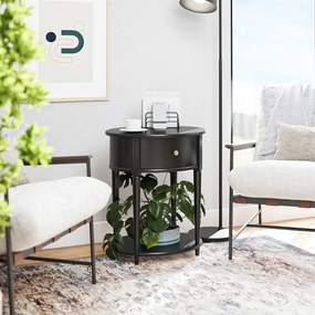 Fekete éjjeliszekrény Aurora – Støraa