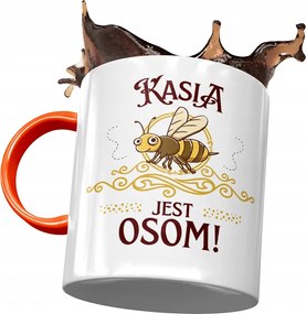 Narancssárga Bögre Kasi Barátnő Feleség Ajándék Nyomtatott Fotóval