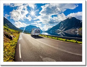 Poszterek keretben 40x30 Lakókocsi turizmus