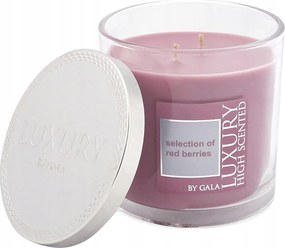 Válogatás a Red Berries illatú, kétkanócos gyertyából üvegben, fém fedéllel