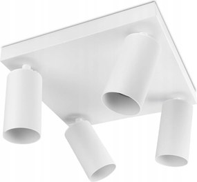 Mennyezeti lámpa Plafon Spot Tuba Reflektor Halogén lámpatest 4xGU10