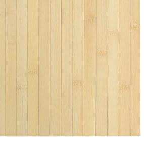 négyszögletű világos természetes bambusz szőnyeg 100 x 300 cm