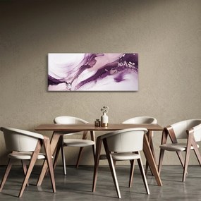 Kép - Lila folyadék művészet (120x50 cm)