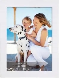 Képkeret fehér fa Mdf keret keretléc 10 x 15 cm