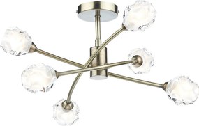Dar Lighting SEATTLE SEA0675 Plafonlámpa 6x40W/G9 IP20