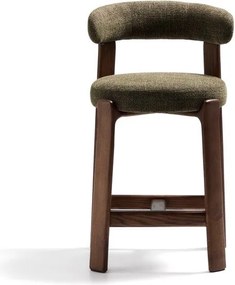 Zöld-sötét natúr színű kőrisfa bárszék (ülésmagasság 65 cm) Granite – Kave Home