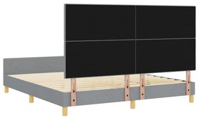 Ágykeret Világosszürke 180x200 cm Szövet