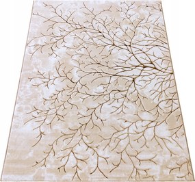 Szőnyeg 160x220 Modern Nappaliba Bézs Csillogó