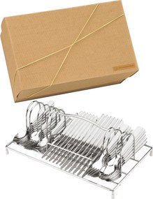 Tramontina 42 db-os evőeszköz szett +állvány Leblon White