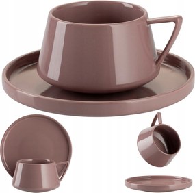 Luna Pink csészealj 200 ml kávés teáscsésze ajándék Glamour