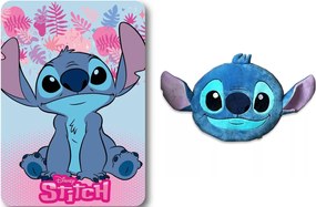 Disney Lilo és Stitch, A csillagkutya Paradise Smile polár takaró és forma párna szett
