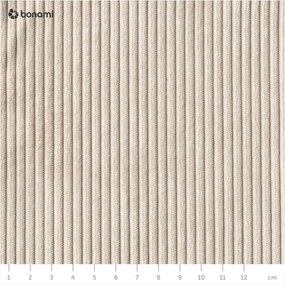Fehér kordbársony kinyitható kanapé 244 cm Base – Karup Design