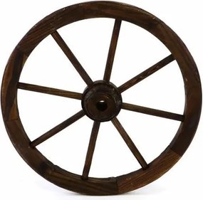 GARTHEN Fa kerék 50 cm stílusos rusztikus dekoráció