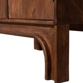 Sötétbarna mangófa szekrény 75x210x45 cm Staes – WOOOD