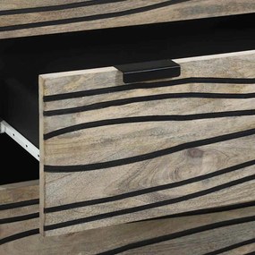 Oldalszekrények 2 pcs Fehér 60 x 33.5 x 75 cm tömör mangófa