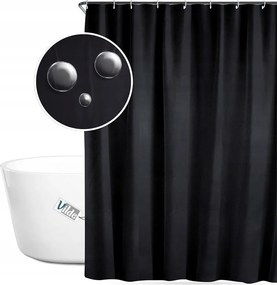 Fürdőszobai zuhanyfüggöny kádhoz akasztós 180x180 cm