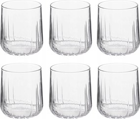 Alacsony Üvegpohár 6 Db 310 ML Kiváló Minőség 7,2 X 7,2 X 8,6 CM