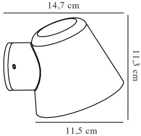 Nordlux - Kültéri fali lámpa ALERIA 1xGU10/35W/230V IP44
