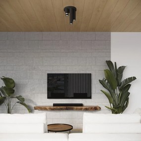 Fekete mennyezeti lámpa Castro – Sollux