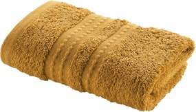 Frottír Törölköző mustársárga 30 x 50 cm Biopamut