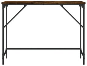 füstös tölgy színű szerelt fa tálalóasztal 100x32x75 cm