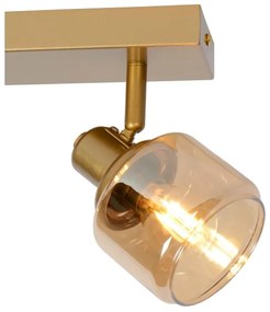 Lucide 77979/02/02 - Spotlámpa BJORN 2xE14/40W/230V arany