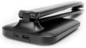 LED dimmelhető, érintésvezérlésű asztali lámpa USB-porttal REMUS LED/5W/230V fekete