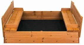 Fa homokozó paddá alakítható tetővel