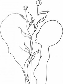 Poszter 75x100cm A szív és a természet kombinációja