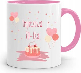Rózsaszín Bögre Tökéletes Születésnapi Ajándék 70 70-as évek fotónyomtatással