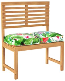 Palettapárnák üléshez 2 db Trópusi dzsungel 40x40x8 cm Oxford szövet