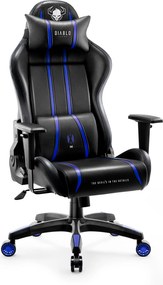Gamer szék műbőr Normal Size, fekete-kék: Diablo X-One 2.0