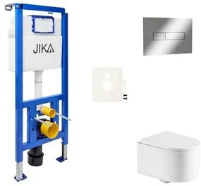 Falra szerelhető WC garnitúra világos falakhoz / fal előtti SAT SIKOJSTOR72CR