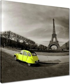 Vászonkép 50x50 Sárga autó Franciaországban