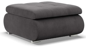 Tokio puff, kordbársony, szürke