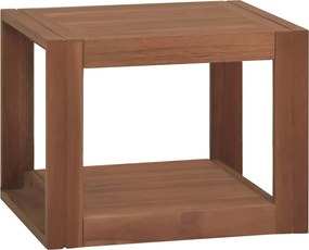 vidaXL tömör tíkfa falra szerelhető fürdőszobaszekrény 45 x 45 x 35 cm
