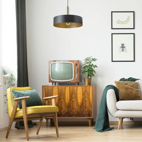 RENDL GIULIA 40 závěsná černá/zlatohnědá mosaz 230V LED E27 30W